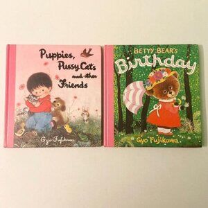 Vintage 70s Gyo Fujikawa Books Betty Bears Birthday Puppies  Pussycats Friends